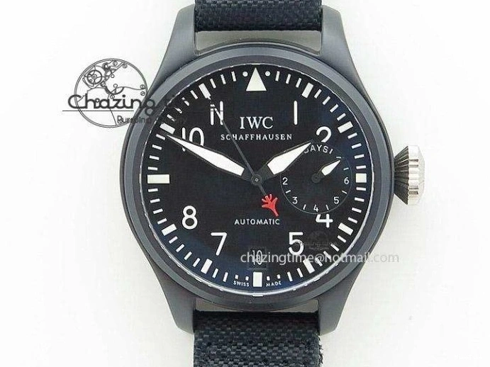 MIROTIME 0309 SoftTouch Mark XVIII Le Petit Prince IW327001 SS MKS 1:1 Best Edition Black Dial On Leather Strap MIYOTA9015 V 7216